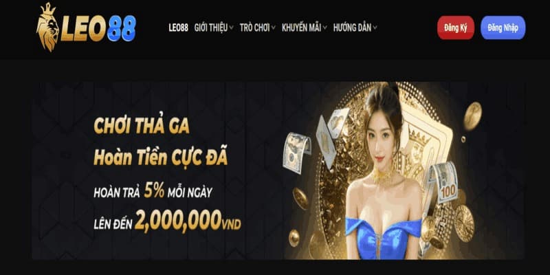 Cách tham gia khuyến mãi hoàn trả Leo88